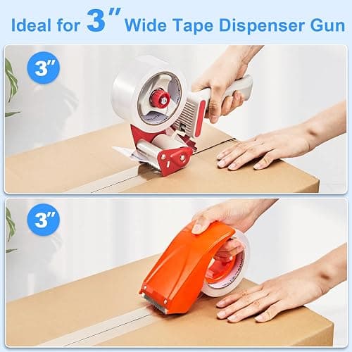 JARLINK 12 Rolls Clear Packing Tape, Heavy Duty, 2.7mil Thick, 1.88" | 2.7mil Thick and 1.88" Wide. 60 Yards per Roll, 720 Total Yards. Heavy Duty Packaging Tape for Shipping, Sealing thumbnail 4
