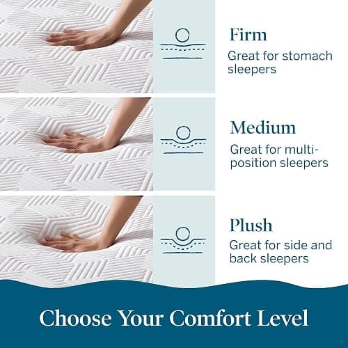 Lucid® 10" Medium Gel Memory Foam Mattress – Bamboo Charcoal & Cooling Gel – Fiberglass Free – Bed in a Box – CertiPUR-US® Certified – Queen Size thumbnail 5