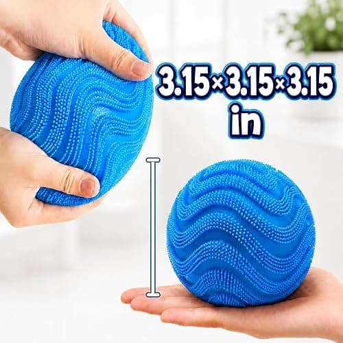 Fuzz Ball Squishy Stress Ball,Soft Fidget Squishy Fuzz Squeeze Ball for Adults,Anxiety Stress Relief Toys,Party Favors Gift for Adults (Pink Ball) thumbnail 7