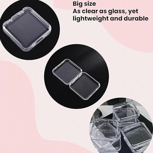IMWECA 12pcs 3.4in Press On Nail Storage,60pcs Upgrade Adhesive Double Sided Tape,1Pc Big Storage Box,for Nail Display,False Nail Organizer Nail case thumbnail 7