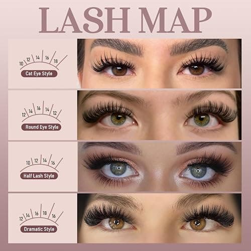 Azenlo Wispy Lash Clusters - 4 Styles 10-16mm DIY Eyelash Extensions, Natural Look Lightweight, Beginner Friendly Reusable 456pcs Individual Lashes for Everyday & Party Use thumbnail 5