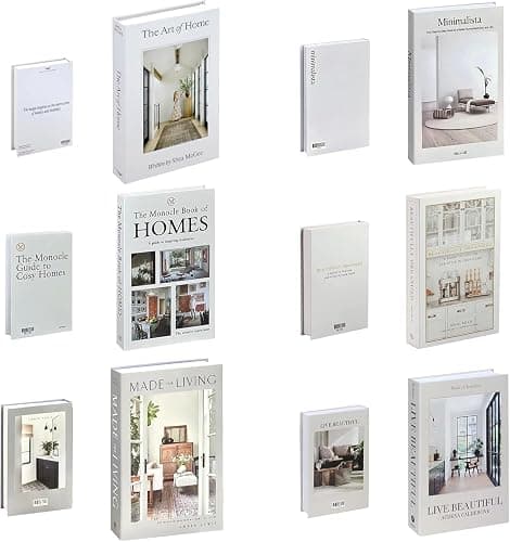 6PCS Decorative Books for Coffee Table-Faux Books for Decoration-Coffee Table Decor-Hardboard Fake Decorative Book for Bookshelf Home Decor Display thumbnail 3