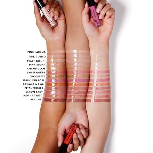 e.l.f. Lip Plumping Gloss, High-Shine Sheer Color, Hydrates & Creates Fuller Lips With Vitamin E, Vegan & Cruelty-Free, Pink Cosmo thumbnail 3
