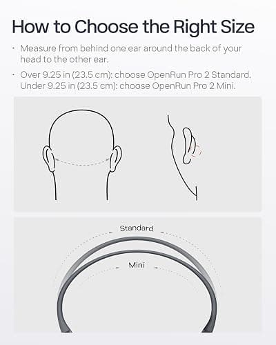 SHOKZ New OpenRun Pro 2- Bone Conduction Headphones, Open-Ear Bluetooth Wireless Sport Earphones for Running, Workouts - Sweat Resistant, Secure Comfortable Fit -Deep Bass, Smart Mic, Reflective Strip thumbnail 6