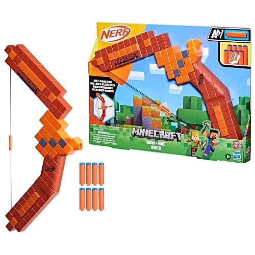 Nerf Minecraft Bow Dart Blaster, Pull-Back String Priming, 8 Nerf N1 Darts Compatible Only with Nerf N1 Dart Blasters, Ages 8+ thumbnail 11