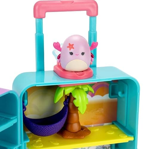 Squish-a-longs On-The-Go Luggage Playset - (2) 1” Mini-Squish, 3 Levels of Play, 3 Accessories & 2 Play Pieces - Collect, Trade, & Play - Ages 6+ thumbnail 7