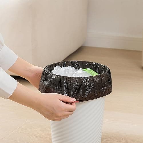 TEIUKAX Trash Can - Small Waste basketbin - 1.8 Gallon- for Office,Home,Bathroom,Kitchen - White thumbnail 4