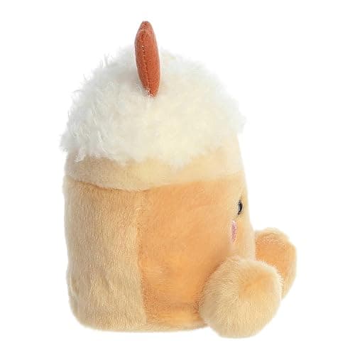 Aurora Palm Pals 5" Speckle Pumpkin Spice Latte Festive Plush | Bean-filled understuffed bodies with collectible personalities thumbnail 4