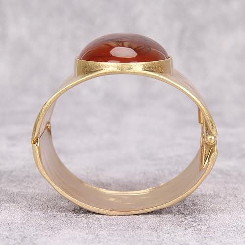 Bjesinmo Gold Cuff Bracelet for Women Silver Beaded Bracelets Open Bangle Stackable Stretch Bead Bracelet Boho Jewelry Gifts for Wife Couple thumbnail 8