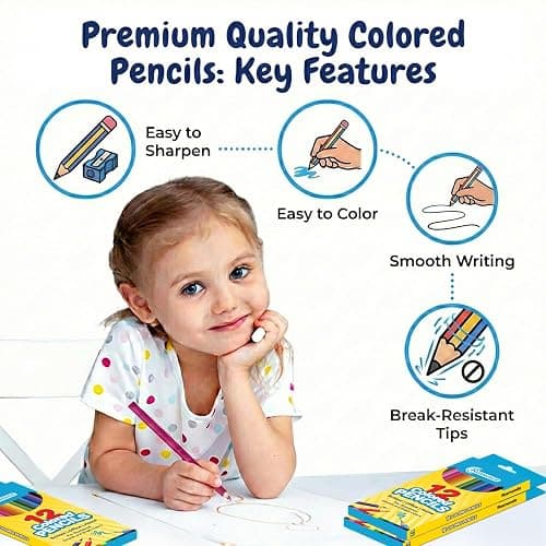Rosmonde Colored Pencils Bulk, 50 Sets (600 Pencils), Color Pencils Set, 12 Assorted Colors, Pre Sharpened Bulk Pack for Schools, Teachers, Classrooms, Back to School Supplies, Classroom Prizes thumbnail 2