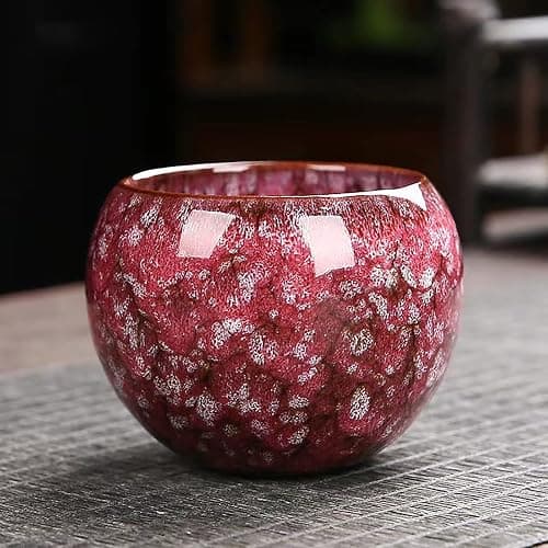 MQjzsh Chinese Japanese teacups, porcelain, kung fu teacups, handmade four-piece sakura powder teacup thumbnail 4