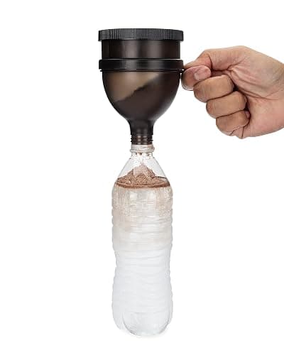 Hydra Cup [4 Pack] Funnels for Filling Water Bottles with Protein Powder, 3 Compartment Pill Storage, Supplement Container Set to Go or Kitchen Use, Keychain for Shaker Cup thumbnail 4