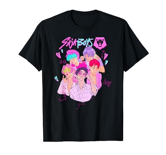 KPop Demon Hunters Saja Boys Heartthrob Officially Licensed T-Shirt - Image 1