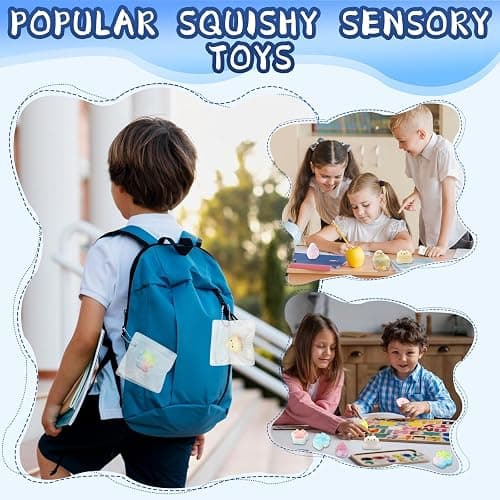 16pcs Squishy Pack,Fidget Toys Kit,Include taba Squishies Party Favors for Kids 4-8 8-12 Treasure Box Toys for Classroom Birthday Xmas Gifts Goodie Bag Stocking Stuffers for Teens (16pcs) thumbnail 8