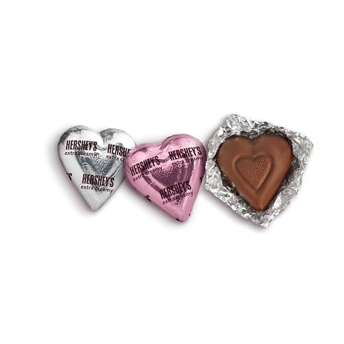 HERSHEY'S Milk Chocolate Hearts, Valentine's Day Candy Bag, 9.2 oz thumbnail 4