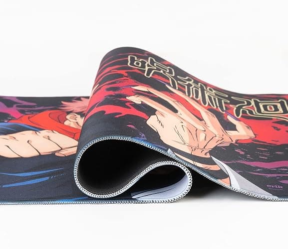 Grupo Erik XXL Mouse Pad - Jujutsu Kaisen Gifts | Gaming Desk Mat 31.5 x 13.8 inches Non-Slip Rubber Mat, Keyboard & Mouse Mat Large | Gaming Gifts Gamer thumbnail 5