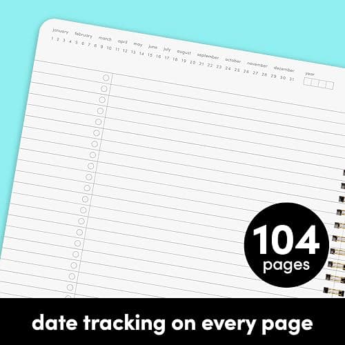 PAPERAGE Undated Daily Planner & To Do List Notepad (Blush), 8.5 in x 11 in, Spiral Bound Planner Notebook for Work, School or Home, 104 Lined Pages With Date Tracker for Plans & Notes thumbnail 4