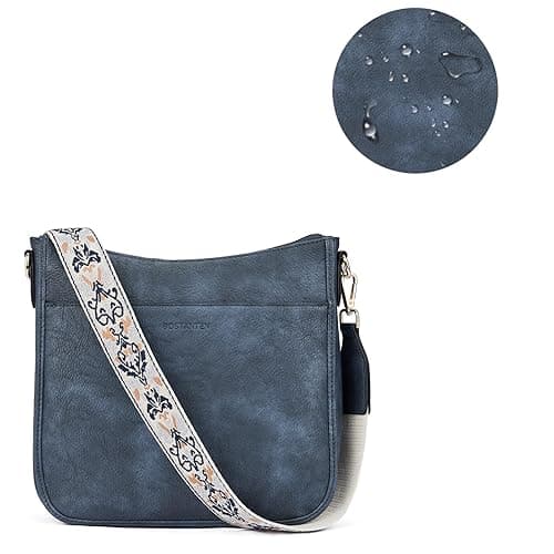 BOSTANTEN Crossbody Bags for Women Trendy Vegan Leather Hobo Purses Shoulder Handbags With Wide Shoulder Strap thumbnail 8