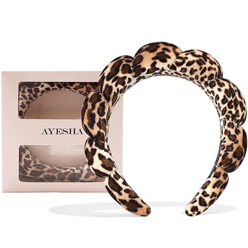 Ayesha Spa Headband for Washing Face Sponge Makeup Headbands Skincare Headband Soft Hair band to Facial Clean - Image 1