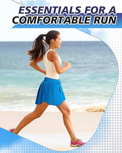 Didaey 3 Pcs Flowy Shorts for Women | 2 in 1 Butterfly Shorts with Pockets, Spandex Liner Running Shorts, Athletic Workout Womens Flowy Shorts thumbnail 4