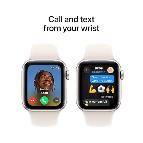 Apple Watch SE (2nd Gen) [GPS 40mm] Smartwatch with Starlight Aluminum Case with Starlight Sport Band S/M. Fitness and Sleep Trackers, Crash Detection, Heart Rate Monitor, Retina Display thumbnail 4