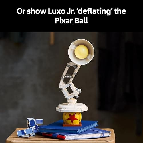 LEGO Ideas Disney Pixar Luxo Jr. Lamp Building Set for Adults - Movie Memorabilia Model with Hidden Film References - Home Office Desk Decor - Collectible Gift Idea - 21357 thumbnail 9
