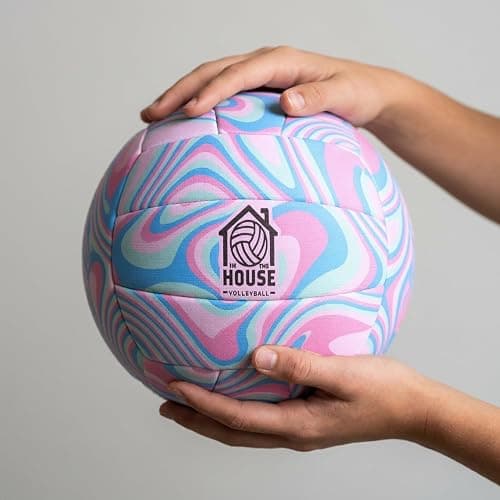 U Scored Sports in The House Soft Indoor Volleyball for Boys & Girls (Ages 3+) – Realistic Feel - Training Ball for Indoor Play - Bring Vball Practice Home - Great Gift for Any Volleyball Player thumbnail 5