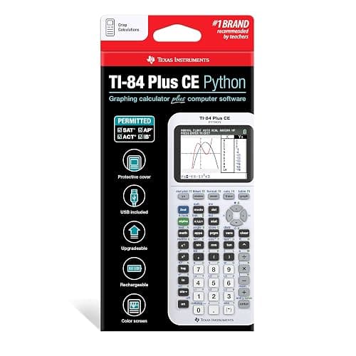 Texas Instruments TI-84 Plus CE Color Graphing Calculator, Bright White thumbnail 5