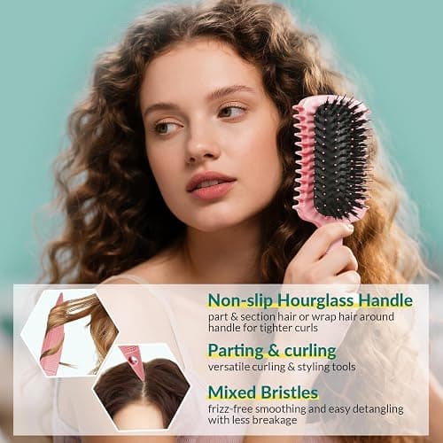 Curl Defining Brush, Curly Hair Brush Products for Effortlessly Detangling Shaping and Styling Women's Men's Curls on All Wet or Dry Hair Types, Reduces Frizz thumbnail 4