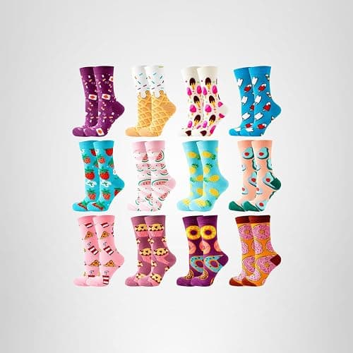 GLCMXMART Fun Socks for Women, Novelty Funny Crazy Cool funky Socks, Food Animal Cute Gifts for Women Girl thumbnail 8