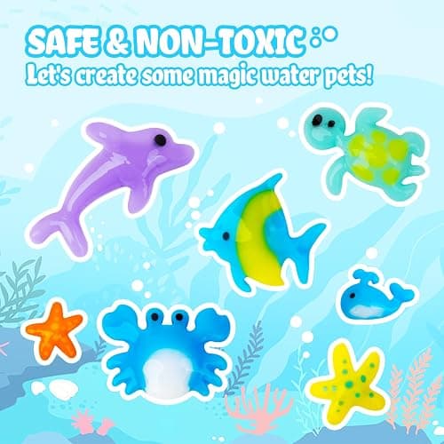 Eleanore's Diary Aqua Fairy Water Gel Kit, Magic Water Elf Toys for Kids | Rainy Days Art & Crafts for Boys Girls - Creative DIY Toys - 12 Gels & 12 Molds - Holiday Family Party Favors Birthday Gifts thumbnail 4