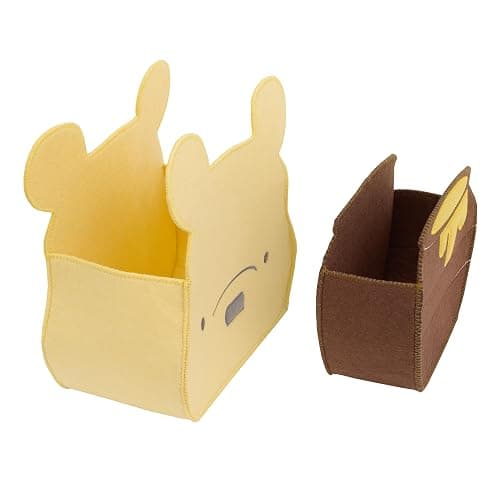 NoJo Disney Winnie The Pooh and Hunny Pot Yellow and Brown Two Piece Felt Storage Caddy - 1 Large, 1 Small thumbnail 4