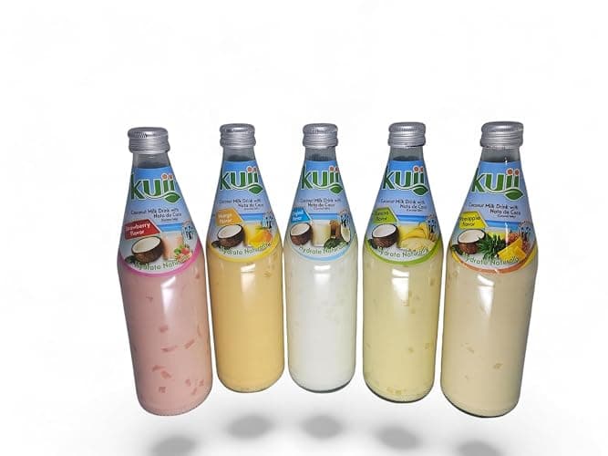 Kuii Premium Coconut Milk Drink With Nata de Coco Strawberry Flavor 12 Case Pack 485 Ml-16.3 Oz thumbnail 5