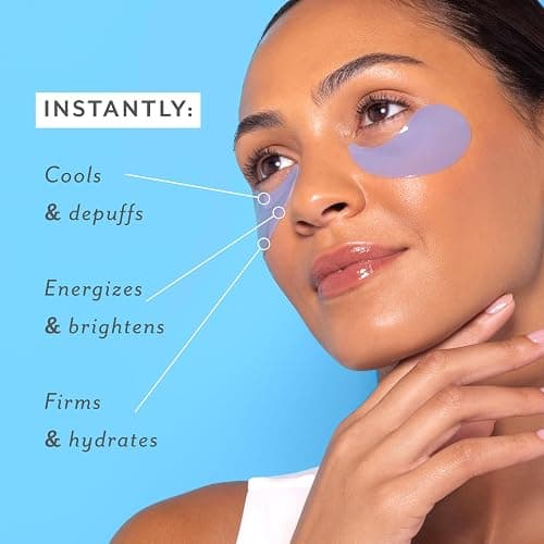 Patchology Iced Cooling Under Eye Mask Patches with Peptides, Cloudberry Oil and Bakuchiol. Cool eye gels to firm skin and soothe, reduce fine lines and under eye bags 5 Pair thumbnail 3