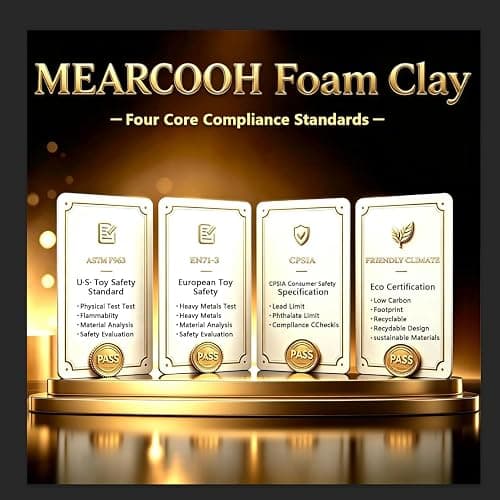 MEARCOOH Modeling air Dry Foam Clay White Cosplay Magic Clay 500g (17.6oz) | Professional High Density No-sticky and Non-toxic air foam clay for Adult DIY Craft Halloween Cosplay thumbnail 8