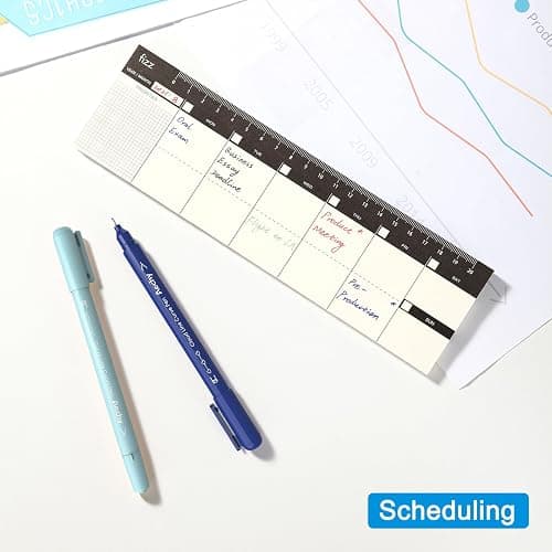 AECHY Colored Curve Highlighter Pens Set - 8 Different Shapes & 8 Colors Fine Tips for Writing, Journaling, Note Taking, Drawing, Scrapbook Art, School Supplies (Classic) thumbnail 7