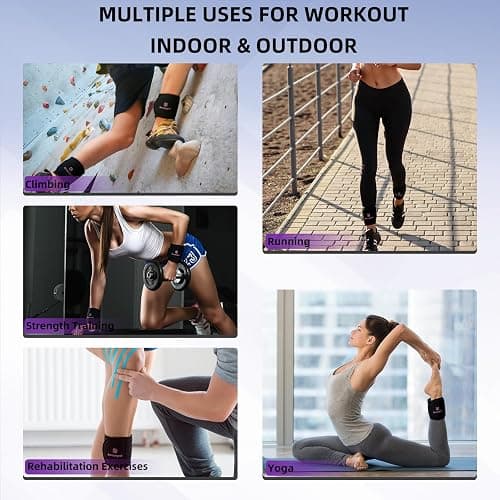 Ankle & Wrist Weights for Women & Men – Weighted Wristbands & Foot Weights | Comfortable Fixed Weight Set (2/3/4/6/10 lbs Pair), Soft Breathable Fabric, Ideal for Walking, Workout thumbnail 6