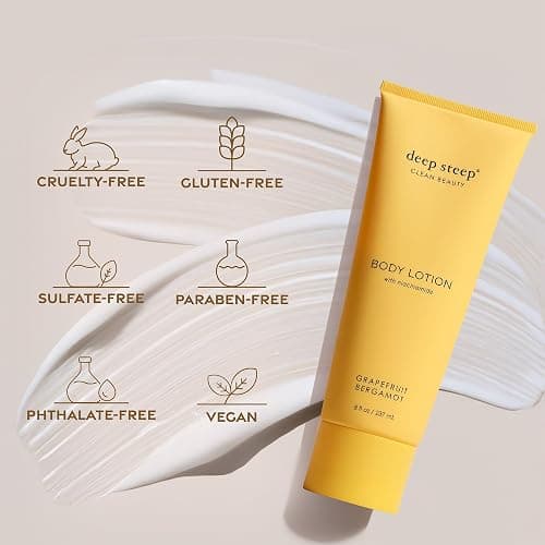 Deep Steep Body Lotion, Brown Sugar Vanilla, 8 oz – Moisturizer with Coconut Oil, Shea Butter, Argan Oil, Aloe Vera & Niacinamide – Vegan, Clean Beauty, Daily Skin Hydration thumbnail 8