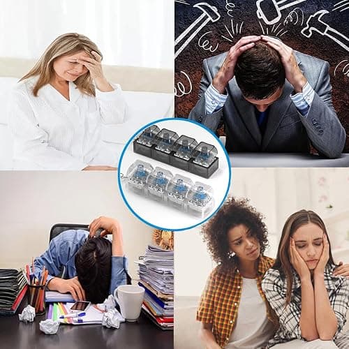 2 Pcs Keyboard Fidget Toy for Adults Fidget Clicker Decompression Fidget Keychain Stress Relief Presents for Adult to Relief Stress Pass The Time（Black and White） thumbnail 6