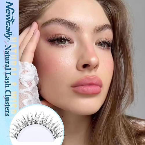 Natural Lash Clusters Kit DIY Lash Extension Kit Wispy Eyelash Extension Kit C-curly Individual Lashes Kit 9-12MM Short Eyelash Clusters with Lash Remover by Newcally thumbnail 5