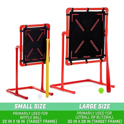 GoSports Baseball Strike Zone Target for Plastic Balls - Compatible with Blitzball and Wiffle Ball thumbnail 6