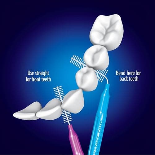 Piksters Interdental Brush Extra Tight Gaps 40 Pack Pink Size 00 thumbnail 6