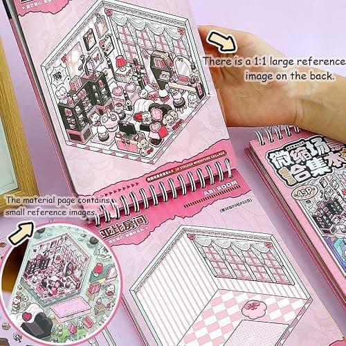 20 Sets 3D Sticker Scene Book for Adults & Kids - DIY DIY Horror Adventure House, Fantasy Art Therapy Stickers Collection | Stress Relief, Home Decoration (Sticker Therapy Activity Book thumbnail 5