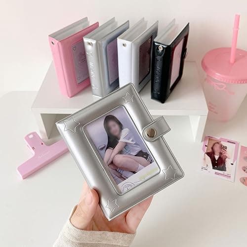 Small Photo Album 2x3 Inch Mini Photocard Binder Kpop Photo Card Holder Collector for Fujifilm Instax Polaroid Mini Camera Film 40 Pockets (Pink) thumbnail 3