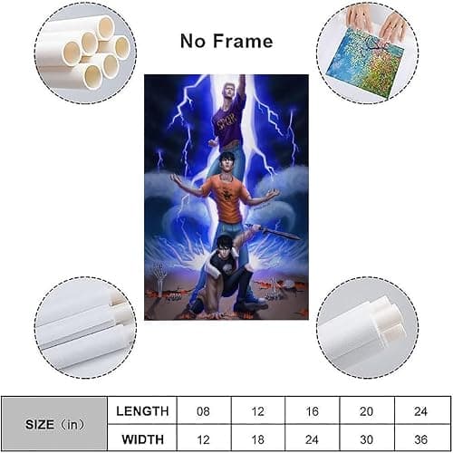 Room Aesthetics And Decor Anime Percy Jackson Grace Nico Di Angelo Art Poster Decorative Painting Wall Art Deco Posters Canvas Printing Canvas Poster Room Aesthetic Decorative Wall Art Print Family B thumbnail 3
