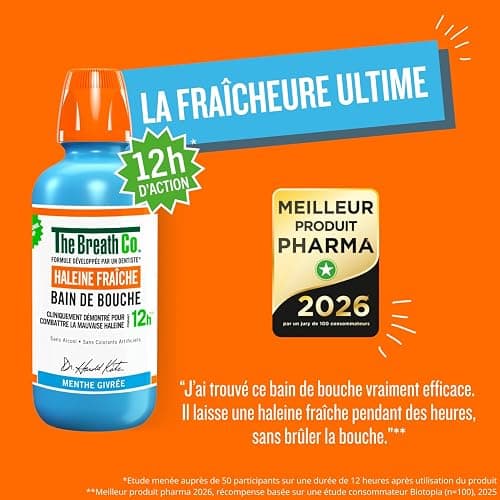 The Breath Co. Bain de Bouche sans Alcool - Menthe Givrée - 500ml thumbnail 7