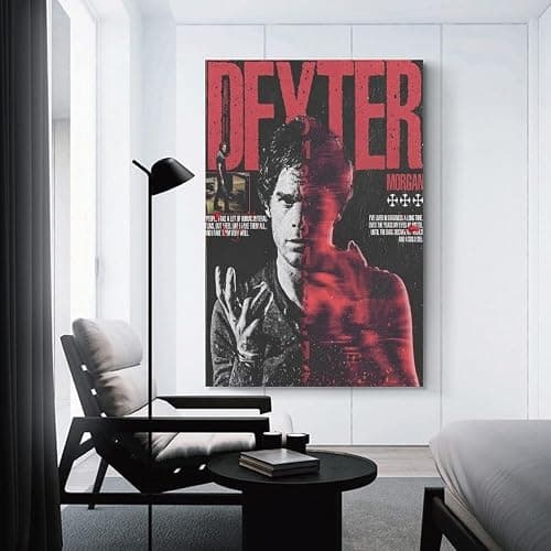 Dexter Movie Poster Canvas Wall Art Print For Room Aesthetic And Decor Poster For Bedroom Living Room Bathroom Kitchen Office Decor 08x12inch(20x30cm) Unframe-style - 08x12inch(20x30cm) - Unframe-style thumbnail 3