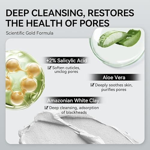 LANBENA Blackhead Remover - Peel Off Mask for Nose & Face, Blackhead Removal Kit 1.05oz thumbnail 5