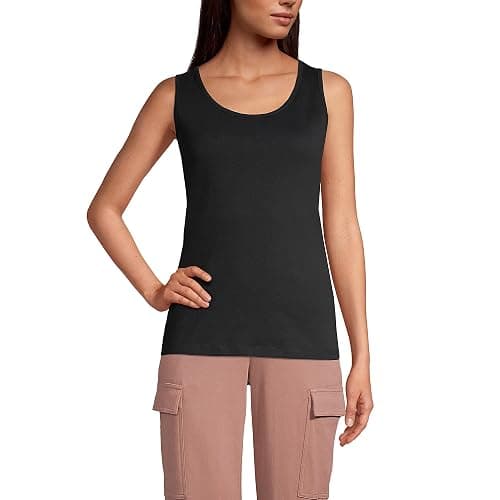 Lands' End Women's Cotton Tank Top - Image 1