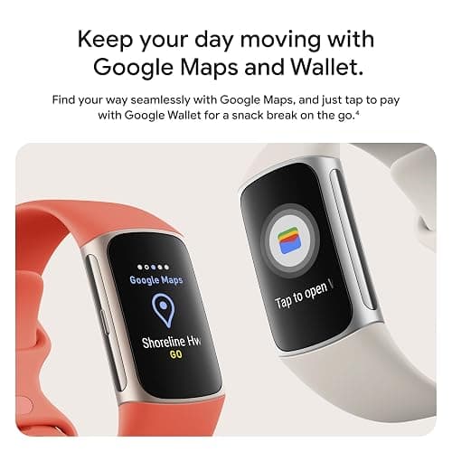 Google Fitbit Charge 6 - Fitness Tracker - Obsidian/Black | Google apps, heart rate on exercise equipment, 3-month Google Health Premium membership included, small and large bands thumbnail 12